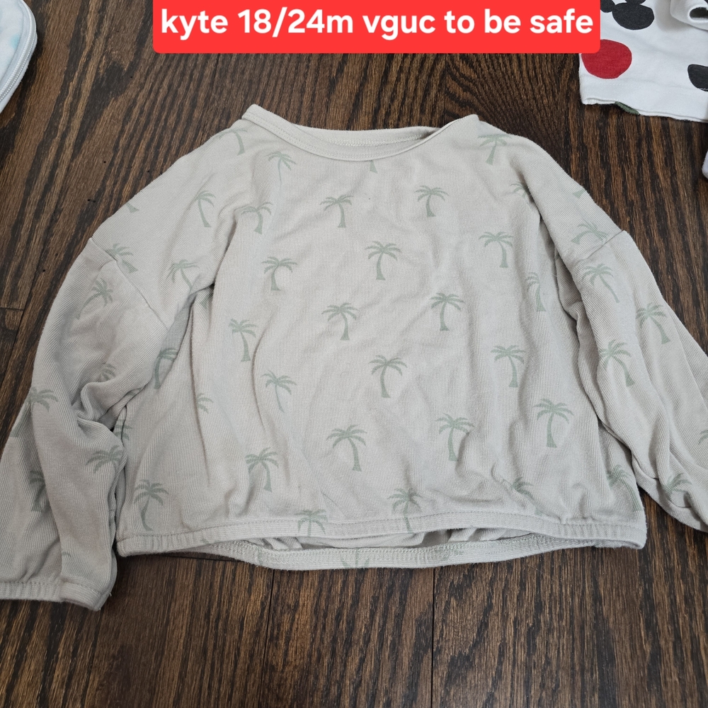 Kyte Palm Tree Print Long Sleeve Top